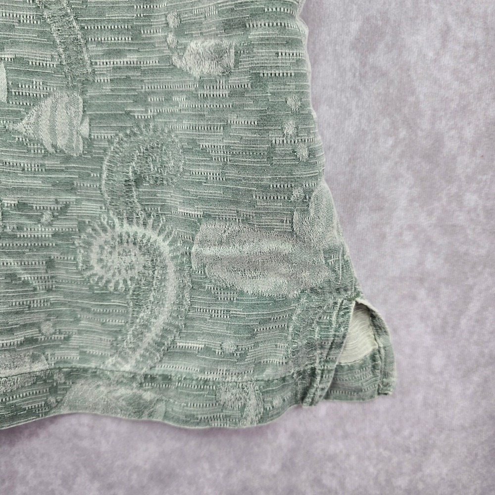 Bermuda Bay Green Tropical Surf Island Vintage Cotton Relax Hawaiian Shirt XXL - Picture 8 of 13